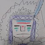 後ろの神様アート