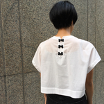 チャイナボタンTシャツ  オフ