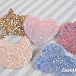 【3つ購入でノベルティ付！】Carolineのキラキラ*クリップ/ヘアゴム/バレッタ