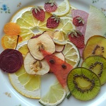 押しフルーツ素材。ミックス🍋🍓🍅