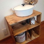 レンジラック/ｈ46ｗ50ｄ26.7キッチン収納/おもちゃ収納/オープンラック/カフェ風/プリンター台