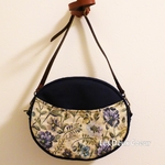 【SALE/セール】ゴブランと帆布のオーバルショルダー　flower