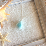 ラリマーネックレス☆SVチェーン