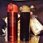 真空二重ワンタッチボトル 350mL (名入れ)
