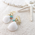 ✴︎シェル×天然石のピアス.イヤリング✴︎