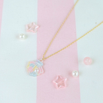 シェルとパールのふんわりネックレス＠SALE