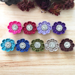 ✨再…販✨💕🌈NEW COLOR🌈🍄Autumn bloomer🍄イヤリング💕ブラウン🍄 シルバー 和装