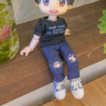 【販売再開】ダメージジーンズ(オビツ11、ねんどろいどどーる対応)