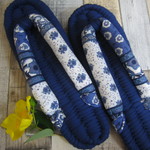 布ぞうり：madeleine33さまご予約品＊＊indigo blue27cm/プロヴァンス