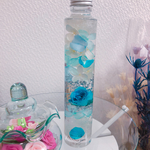 鮮やかブルー薔薇♡インテリア ハーバリウム♡ メッセージ名入れ可能♡プレゼントにも♡