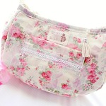 タッセルチャーム付き♡花柄とレース♡大人可愛い2ＷＡＹショルダーバッグ♡