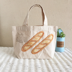 バゲット 羊毛刺繍キャンバストート
