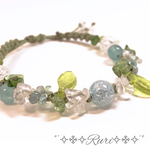 【新作】༅೫雨上がりの紫陽花೫༅ 天然石 パワーストーン ブレスレット