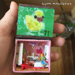 手のひらおうちマッチ/キッズルーム/アヒル /miniドールハウスオブジェ/-071【kiyom】