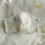 No.123高学年立体マスク☆うさぎの花冠