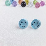 【ピアス】スマイル＊ライトブルー