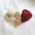 ギターピック バレッタ-rose-