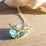 Ocean Crystal  Necklace sv925