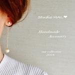 2way✴︎小さい星のゆらゆらパールピアス