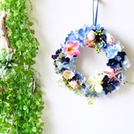 貝殻と紫陽花のリース＊20ｃｍ 