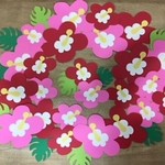 夏の壁面　ハイビスカス　４８枚セット