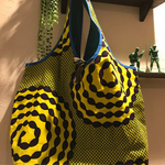 デカバッグ アフリカン柄
