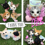 オーダー猫にゃんこ羊毛フェルトストラップ
