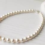 obentolove様ご予約パールネックレス43㎝ 8㎜玉 シェルパール（貝パール）PN001-043C