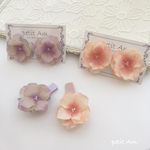 《新作》親子でお揃い♡ふんわりあじさいのベビークリップ&イヤリング