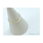 hammered bar gold ring