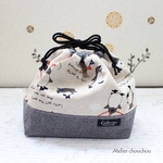【sa4＊様オーダー品】保冷お弁当袋(大)＊ペンギンパーティー♪