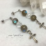 神秘の波動・ラブラドライトピアス