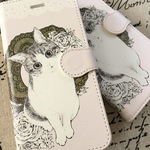 【iPhone】はちわれ猫の手帳型スマホケース
