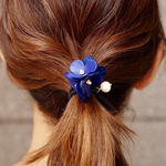 PONPONヘアゴム ロイヤルブルー
