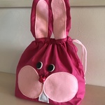 『Yさまご予約品』出っ歯うさぎのお弁当袋〈ローズ〉