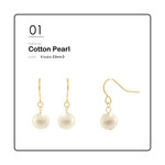 [8mm] CottonPearl HookPierce