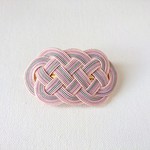 水引◆バレッタ◆灰桜 薄藤 青磁◆