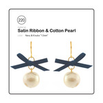 [NAVY] SatinRibbon × CottonPearl