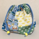 男の子向けお弁当袋 車＆星柄