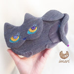 nappachaiさま専用ページ☆おくちパックリ☆にゃんこウォレット（長財布）ぐれーさん