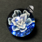  ≪星空の花≫　ガラスのペンダント Glass accessories