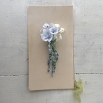 布花 あじさい(blue gray)のミニコサージュ