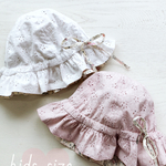 レースとリバティのサンハット【kids size】