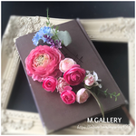 ブーケとお揃い　ピンク×ライトピンク×ホワイトの髪飾り　【hk0***様オーダー作品】　海外ウェディング パーティーにも