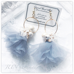 《再販》フープ シフォンフラワータッセル