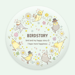 ことりとおはな（オカメインコ） 缶ミラー