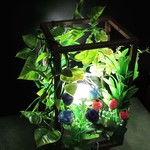 ジャングル箱庭☆秘境の花びら≪LED仕様≫夢灯かり飾りライトスタンド!!