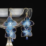 「紫陽花」(blue)の ピアス 