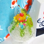 🏝️🌌かき氷🍧‼️🍓🍒❤️トロピカル🍹 💗🌷🌼🌿🍀  ミニチュア  ドールハウス カフェ  かき氷  ドリンク ジュース   パフェ アイス      