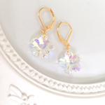 Swarovski 七色のお花ピアス